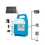 Camping Portable Solar Kit With Panel Charger Light Radio Home Storage Energy System for sale