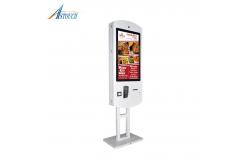 China Restaurants Secure Bluetooth Self Ordering Kiosk Terminal With User Friendly Software supplier