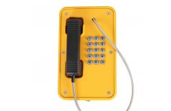 China JR103-FK Line Powered Heavy Duty Telephone Vandal Proof With Rubber Keypad Yellow supplier