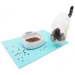 Anti Slip Pantone Color Silicone Pet Mat 31x26cm For Dogs And Cats for sale