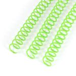 Green 36 Loops PVC Coil Binding Spiral Wires Single Loop Coils For Notebooks for sale