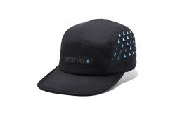 China 5 Panel Camper Hat Sports Mesh Sweatband Customized Eyelets laser supplier