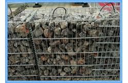 China Zinc Coated Welded Gabion Baskets , Stone Filled Wire Cages Square /  Rectangular Hole supplier