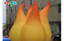China Event Decoration 5m Inflatable Flame Model With LED Light supplier