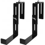 Black or White Set of 2 Adjustable Metal Trough Plant Pot Hanging Hooks Rail Balcony Planter Holder Brackets for sale