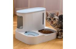 China Automatic Water Feeding Cat Double Bowl Prevent Upsetting supplier