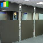 Customized Sound Proof Partitions Half Glass Wall Partition With Multi Color for sale