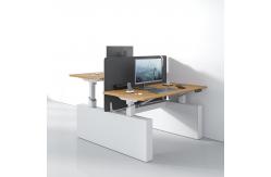 China Wood Ergonomic Sit Stand Table Electric Height Adjustable Standing Desk supplier