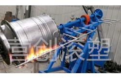 China High Efficiency Rock And Roll Rotomoulding Machines Delta PLC Control supplier