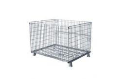 China 50x50 Wire Mesh Container Without Castors For Raw Material Storage supplier