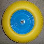 4.00-8 Solid Pneumatic Wheels Flat Free Tire Polyurethane Folding Wagon Beach Wheels for sale
