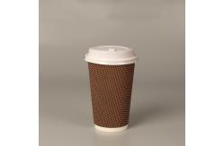 China Different Size Degradable Disposable Paper Coffee Cups For Hot Drinking supplier