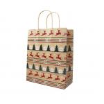 Custom Offset Printed Paper Gift Bags With Handles Biodegradable for sale