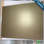 Golden Scrub 	Aluminum Flat Plate Based On PE Layer Decoration Building for sale