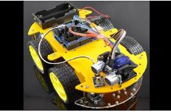 China Professional Arduino Car Robot Yellow Black DIY Remote Control Car Parts supplier
