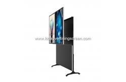 China FHD Floor Standing Dual IPS LCD Advertising Screen With LED Subtitle supplier