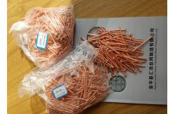 China 3mm Copper Plated Steel Stud Welding Insulation Pins With Self Locking Dome Caps supplier