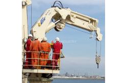 China 2.5t 22m Folding Boom Ship Deck Cranes Hydraulic With Telescopic supplier
