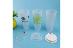 China Logo Customized 24g 0.7L Disposable Bubble Tea Cups supplier
