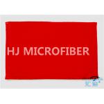 Red Fluffy Eco-Friendly Microfiber Mat Highly Absorbent With Interior Foam for sale
