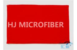 China Red Fluffy Eco-Friendly Microfiber Mat Highly Absorbent With Interior Foam supplier