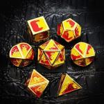 Colorful Enamel Craftsmanship Solid Metal Dice Dragon And Board Game DND RPG for sale