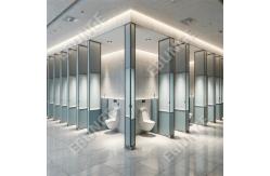 China High Impact Resistance Modern Public Bathroom Partitions for High Traffic Areas supplier