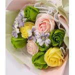 Mini Eco-Friendly High Quality Rose Bouquet Soap Flowers Christmas Wall Decor New Design Artificial Immortalized Decorative for sale