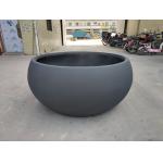 Smooth Surface Fiber Clay Flower Pot Planter For Hotel And Garden for sale