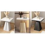 Square Marble End Table With Smooth Surface NO Storage