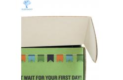 China Offset Printing Cardboard Flat Pack Boxes CCNB Grey Cardboard Ear Lock supplier