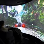 Dynamic Virtual Reality Simulator Cinema Track Wall Projection for sale