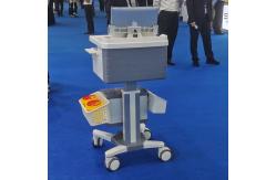 China Height Adjustable Medical Computer Cart With Locking Drawers Mobile Laptop Workstation supplier