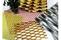 China Anodized Surface Treatment Raised Expanded Metal Sheet Length 4m X Width 0.5m supplier
