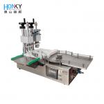 Desktop Dual Head 10ml Glass Vial Capping Machine With Air Crimp Function for sale