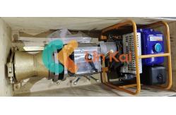China Heavy Duty Lifting Shaft Driven Petrol Engine Winch With Detachable Drum supplier