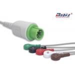 Non Sterile Round 6pin MB Straight CD2000 5 Lead Ecg Cable for sale