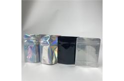 China Heat Seal Foil See Through Bag Hologram Stand Up Zipper Bag supplier