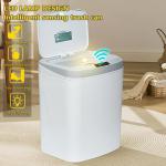 Large Sensor 16l Intelligent Induction Metal Smart Trash Can Induction Garbage Can Electronic Motion Sensor Recycling Bin for sale
