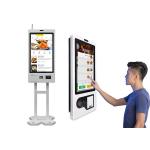 27 Inch Wall Mounted Capacitive self service ordering kiosk for Restaurant self payment kiosk for sale