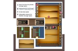 China Biometric Fingerprint Lock Movable Vault Door Solid Steel YB/DK180 supplier