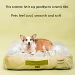 Xl Summer Ice Silk Dog Cooling Mat Removable Washable Dog Bed Cushion