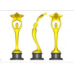 Custom Trophy Awards Shiny Gold / Bronze / Silver Plated Type Optional for sale