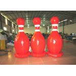 Large Sealed Inflatable Water Games Giant Inflatable Bowling Set 2.2mh 0.65mm PVC for sale