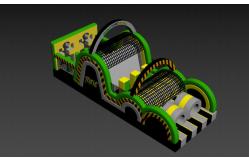 China Outdoor Park Playground Inflatable Obstacles Toxic With Slide supplier