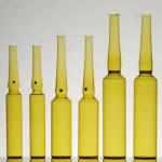 Customized Amber Glass Ampoule 20ml Glass Medication Ampoules For Injection Vials for sale