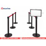 Vertical Frame A4 Post Barrier Sign Holder Racks For Stanchion Barrier