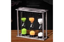 China Tea Sand Timer Hourglass Luxury Style Classic 3 In 1 Sand Timer Clock supplier