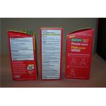 Customized Corrugated Paper Box Packages with Hot Stamping , Red for sale