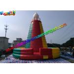 Waterproof Inflatable Climbing Wall ,  Customized Rock Mountain Climb Wall for sale
